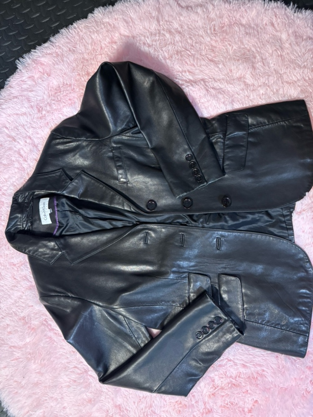 Wilsons Leather Black Leather Blazer Jacket